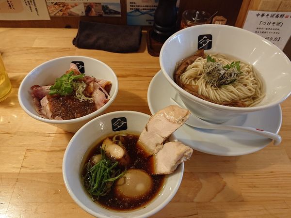 「特製鶏つけ麺 吊るしチャーシュー丼」@中華そば 髙野の写真