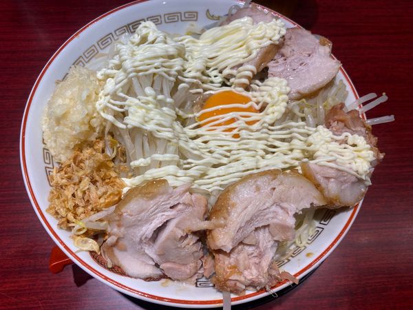 「ミニ豚汁なし　ヤサイニンニクマシマシマヨネーズ」@豚山 白楽店の写真