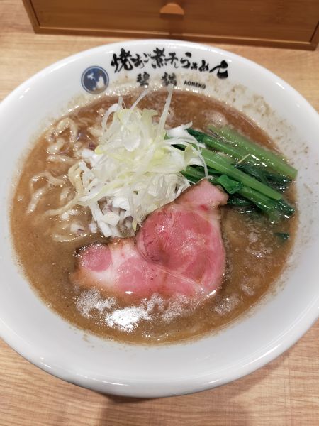 「焼あご煮干し塩らぁめん」@焼あご煮干しらぁめん 碧猫の写真
