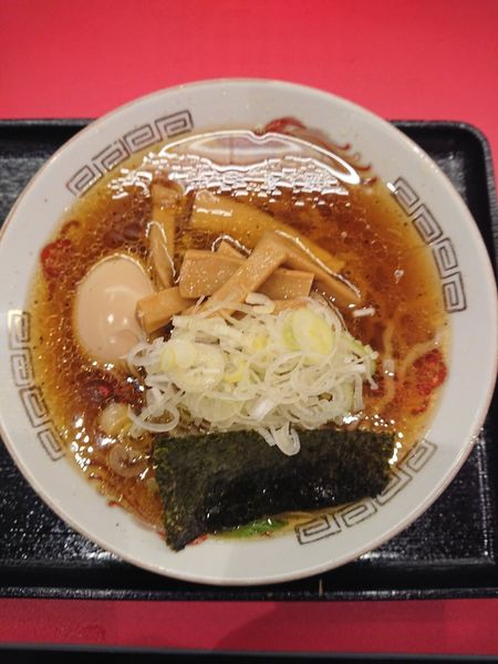 「醤油メンマらぁめん ＋ 味玉 ＋薬味ねぎ」@Jikasei Mensho 渋谷パルコ店の写真