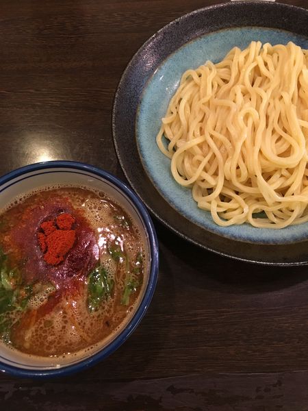 「旨辛つけそば(900円)1辛」@つけそば 麺彩房 五反田店の写真