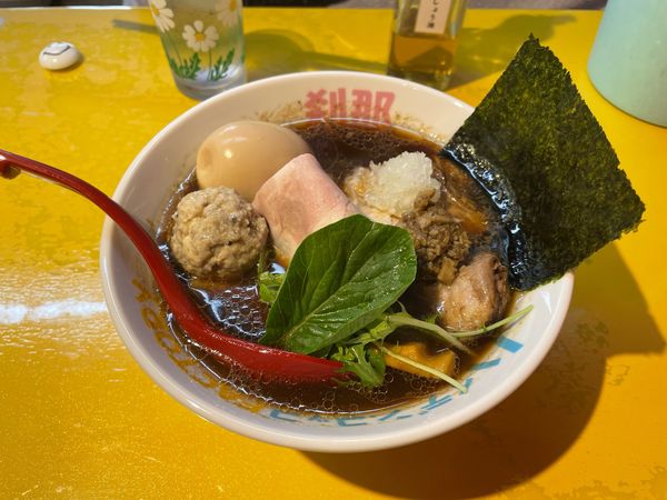 「刹那い特製中華ソバ + 刹那いにぎり寿し」@ハイデン.コッコFACTORY 刹那の写真