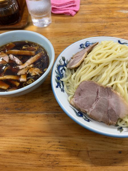 「つけそば大+チャーシュー3枚」@丸長 坂戸店の写真