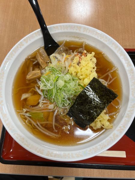「天ぷらラーメン（大盛）」@ホテーフーヅ 伊那店の写真