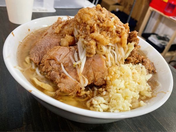 「ラーメン(300g)「ヤサイニンニクアブラ」＋豚マシ」@夢を語れ 千葉の写真