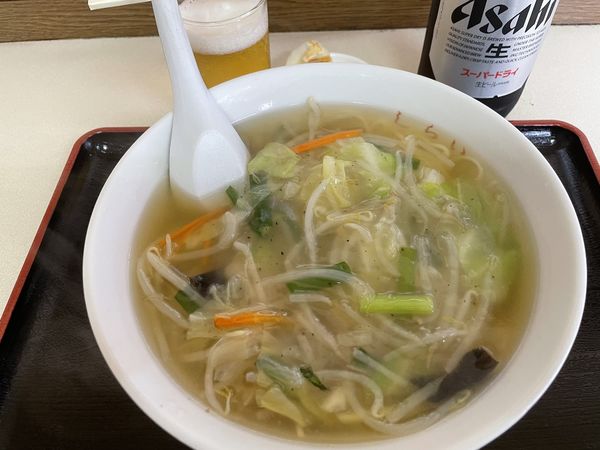 「サンマー麺、餃子２枚」@しらいの写真