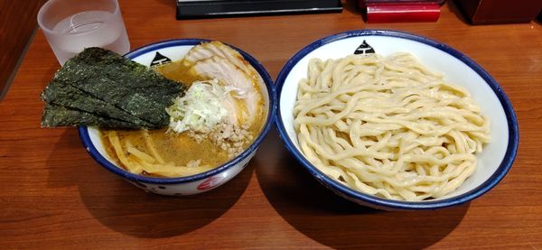 「インドのつけめん（中盛、冷盛）、特製トッピング」@つけめん 玉 本店の写真