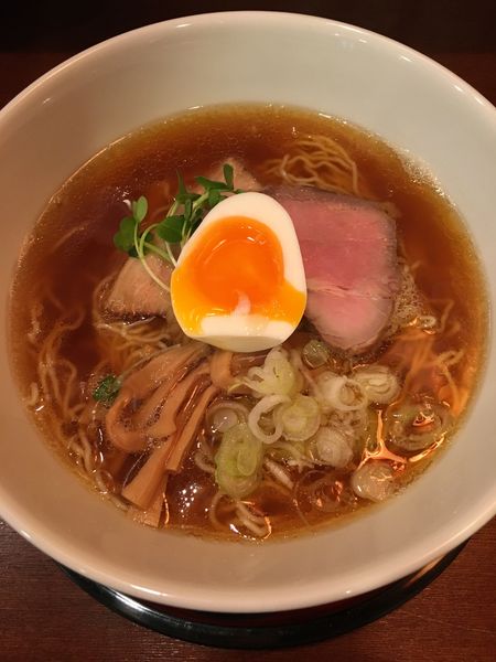 「比内地鶏　中華そば(750円)」@中華そば ふじわらの写真