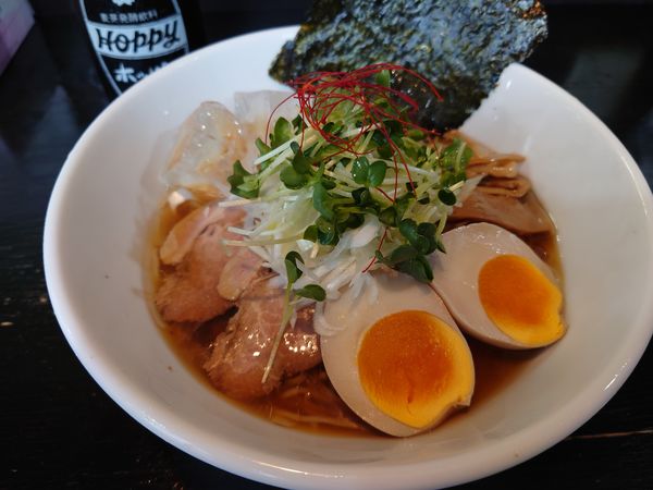 「【期間限定】冷やしきびなごらーめん850円 他いろいろ」@麺や 笑 ～Sho～の写真