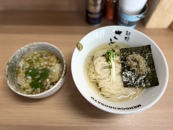 「数量限定　昆布水つけ麺(塩)900円」@麺処 さとうの写真