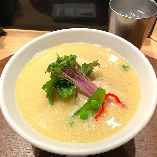 「鶏白湯soba」@銀座 篝 本店の写真