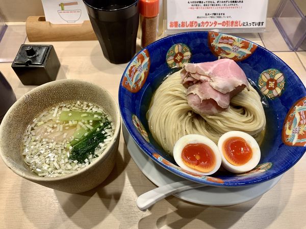 「特製鰹昆布水つけめん1290円」@つけめん金龍の写真