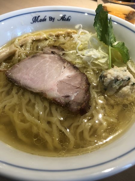 「柚子塩らーめん　縮れ麺」@中華蕎麦 あお木 secondの写真