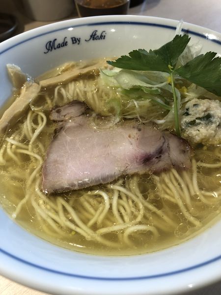 「白醤油らーめん」@中華蕎麦 あお木 secondの写真