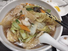 「麺セット(五目めん点心杏仁豆腐)(1330)」@梅蘭 ベイクォーター店の写真