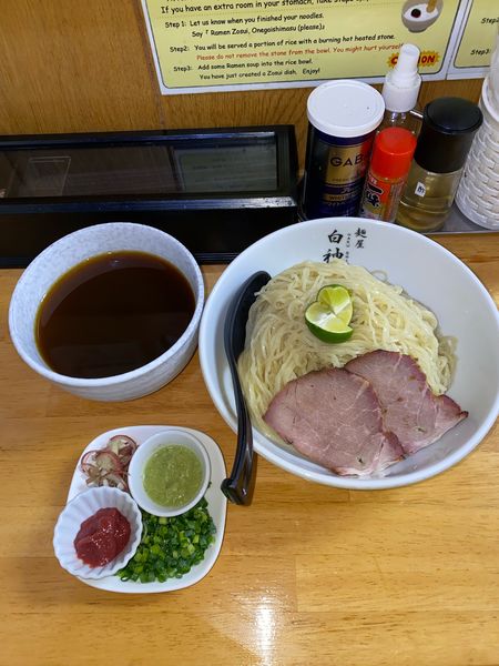 「白エビ香るがごめもりそば大盛梅¥1,190円(期間限定)」@麺屋 白神の写真