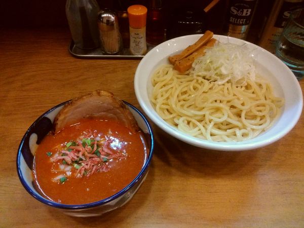 「辛みそエビつけめん並900円」@麺処 慶の写真