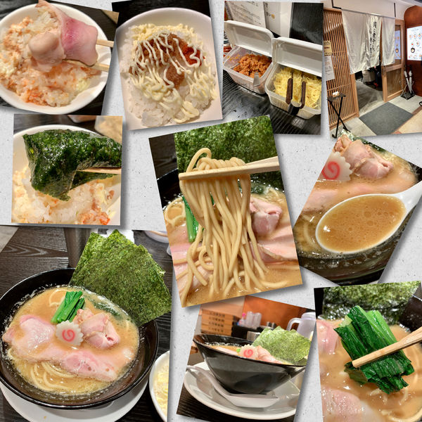 「Premium豚骨醤油らぁ麺980円＋半ライス(ｻｰﾋﾞｽ)」@貝と煮干し、時々濃厚の写真