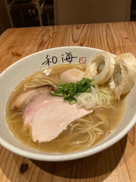 「塩ラーメン」@らーめん専門 和海 なんば店の写真