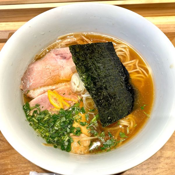 「金色不如帰　蛤と鴨らーめん」@ラーメンWalkerキッチンの写真