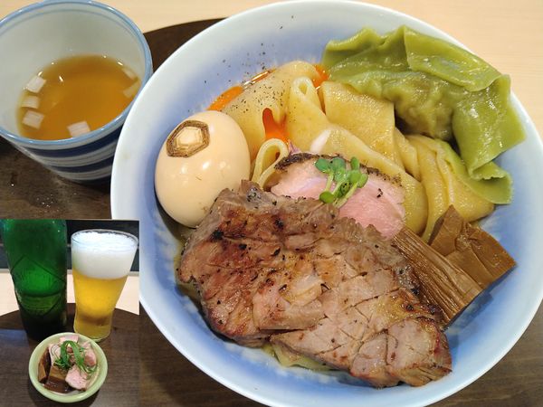 「【限定】亀ひもあぶらそば（特製・鶏油）￥1370」@手打麺祭 かめ囲の写真