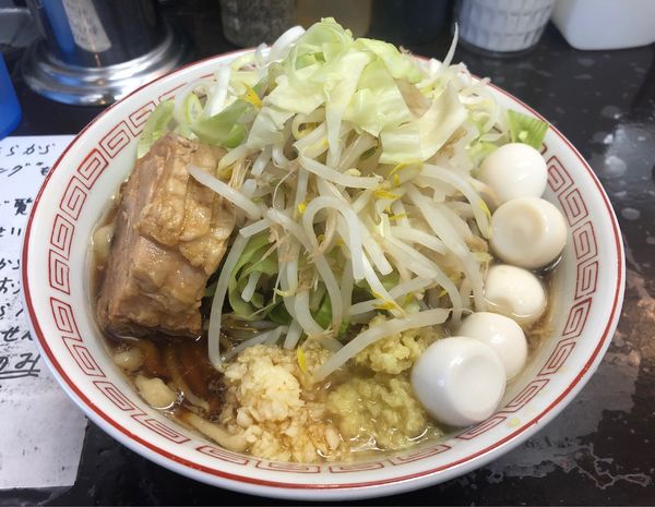 「らーめん＋うずら＋ねぎ」@自家製麺 まさき（非乳化） 2号店の写真