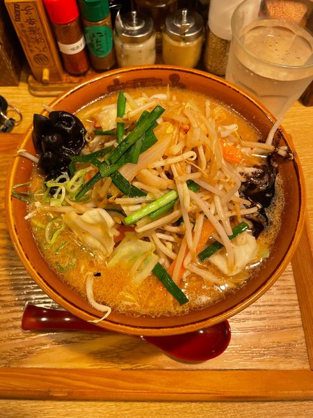 「濃厚味噌野菜ラーメン@850」@味噌乃家の写真