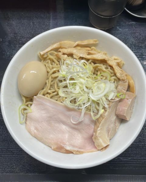 「油そば300g 味玉トッピング」@自家製麺 結びの写真
