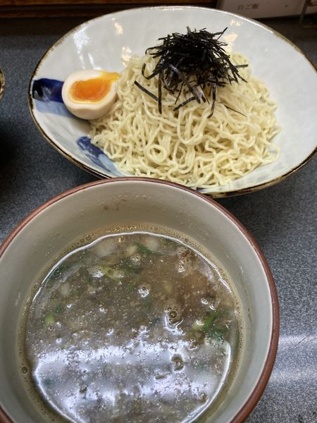 「【限定】イワシ風味の細麺つけそば¥850」@洛二神の写真