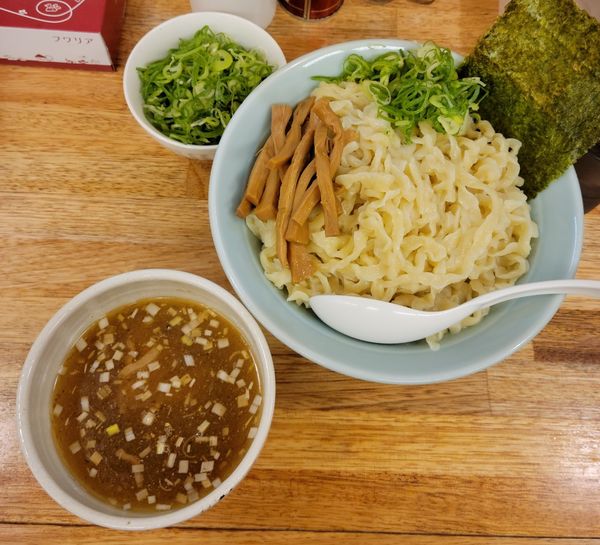 「塩つけ麺 大盛 + 九条ネギ + メンマ」@麺屋 つるるの写真