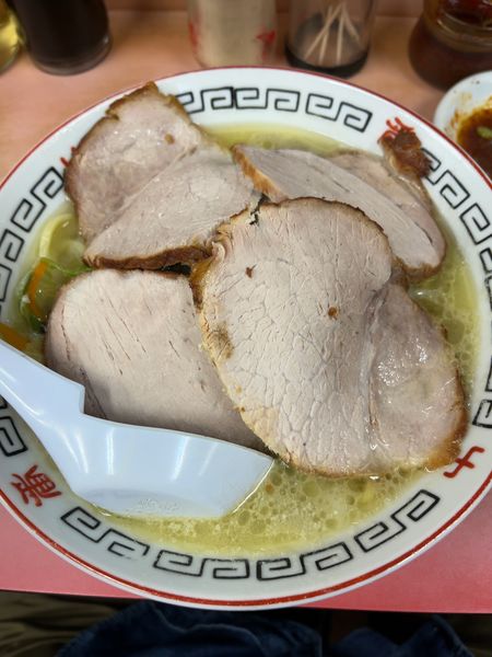 「チャーシュータンメン850大盛100+焼き餃子400」@十番の写真