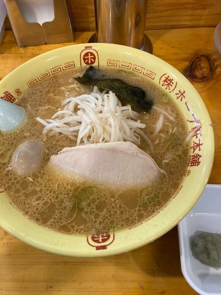 「中華蕎麦　卵　大盛り　ニンニク別皿」@ホープ軒本舗 吉祥寺店の写真