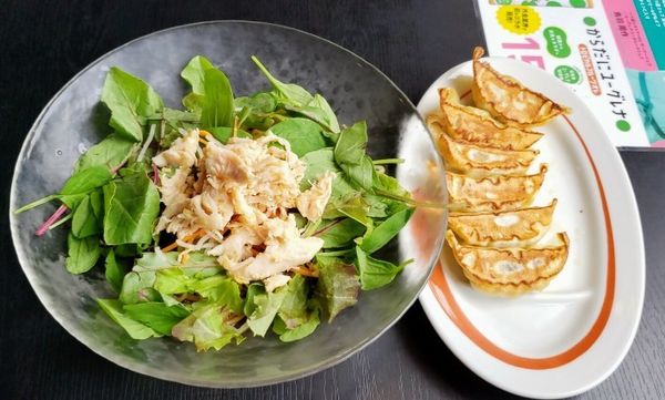 「ごま香る彩り野菜と蒸し鶏のさっぱり冷やし中華690円他」@幸楽苑 水戸50号バイパス店の写真