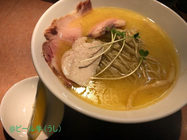 「濃厚鶏白湯そば塩(1050円)」@麺屋 美浪の写真