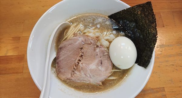 「正油，出汁打込み式味玉，和え玉   1200円」@煮干中華ソバ イチカワの写真