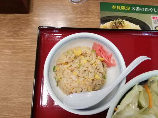 「ミニ炒飯(330円)」@8番らーめん 辰口店の写真