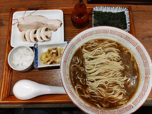 「茸（マッシュルーム）」@炭火焼濃厚中華そば 奥倫道の写真