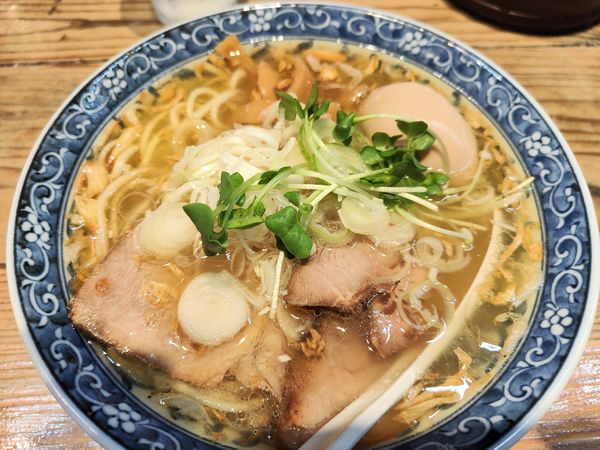 「黄金の塩・味玉入り」@東京ラーメンショーセレクション「きんせい」監修『極み麺』の写真