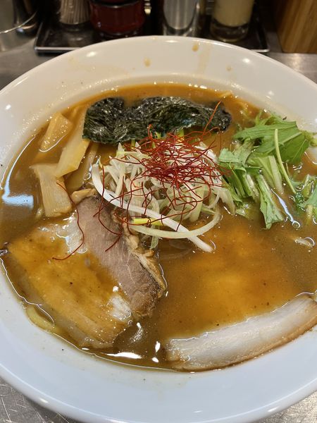 「煮干し豚骨ラーメン」@らぁ麺や 続の写真