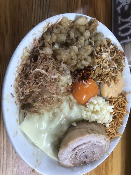 「混ぜそば（並）全増し」@ハイマウントの写真