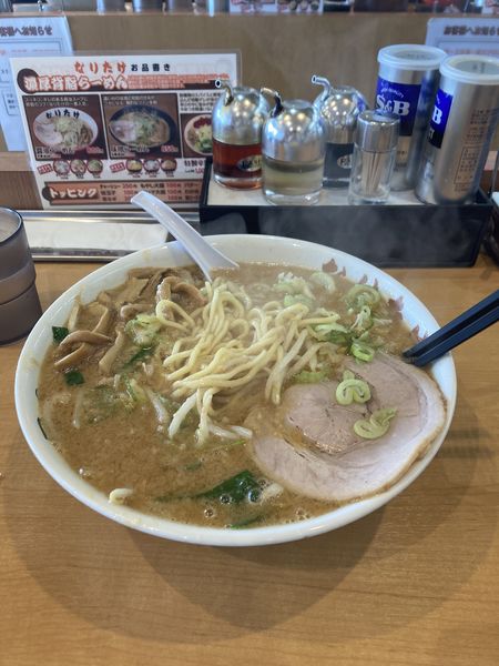 「味噌ラーメン大盛り　¥850+¥100」@こってりらーめん なりたけ 幕張店の写真