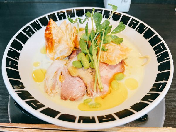 「枝豆ポタージュの冷やしそば」@つけ麺 中華そば アンタイNOODLESの写真