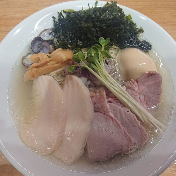 「特製しじみ蕎麦 塩 1100円」@しじみ中華蕎麦 イツ花の写真