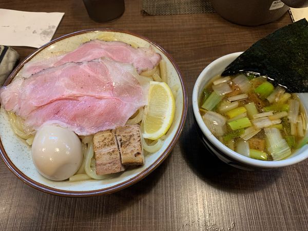 「特製つけ麺(並)太・温」@自家製麺 じゃじゃ。の写真