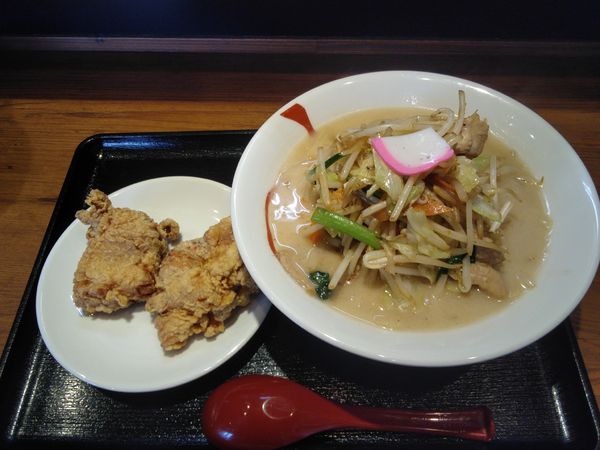 「濃厚タンメン780円＋カラタンセット260円」@濃厚タンメン マルテンの写真