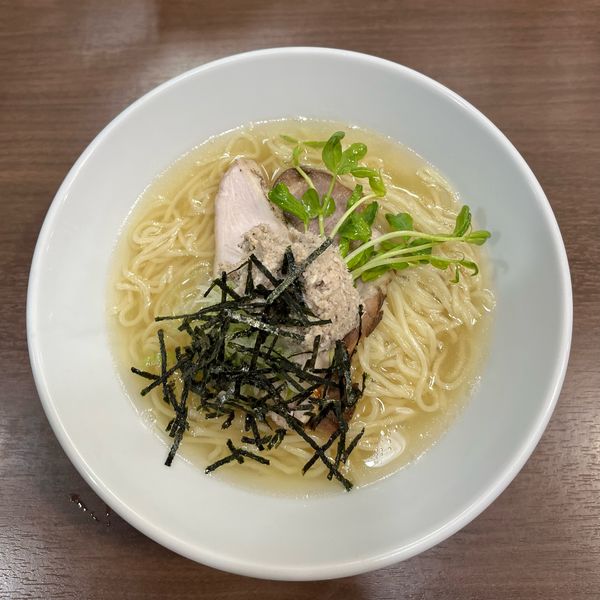 「鮮魚鯛のラーメン　温　限定」@煮干し中華そば 山形屋の写真