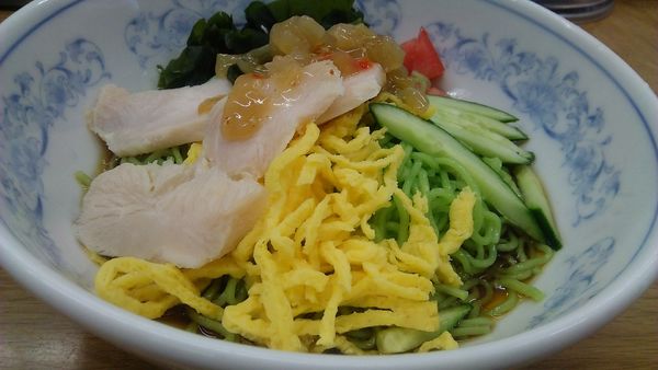 「冷やし中華 さっぱり醤油ダレ 680円」@福しん 公会堂前店の写真