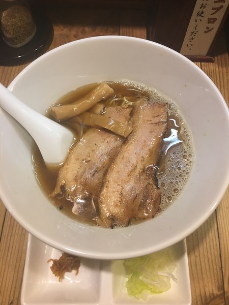 「だし醤油らーめん(800円)」@焼きあご煮干しラーメン きちの写真