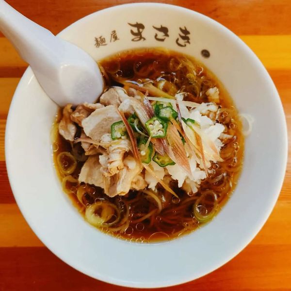 「鬼おろしと豚しゃぶの冷やし中華蕎麦 900円」@麺屋 まさきの写真