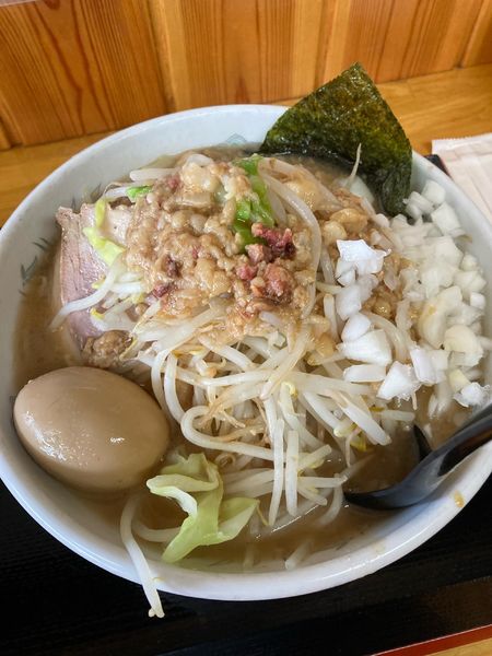 「もやしラーメン(細麺)」@地鶏ラーメン 赤大屋の写真
